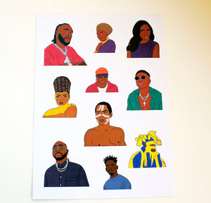 Afrobeats | Sticker Sheet (10 pcs)