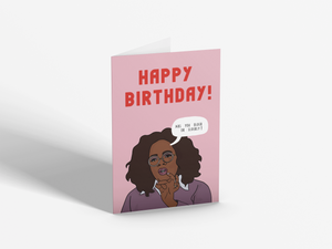 Are You Old Or Elderly? | Birthday Card | Oprah