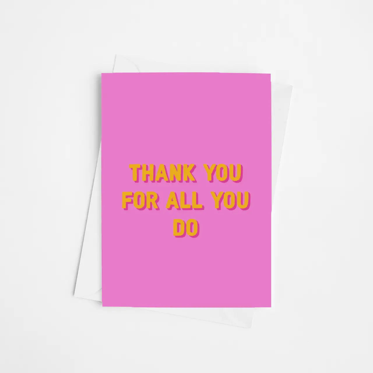 Thank You For All You Do | Greetings Card