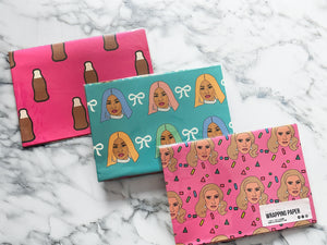 3 Gift Wrap Sheets for £5