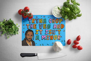It Isn't A Minor | Tempered Glass Chopping Board
