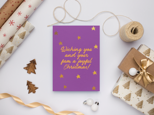 Wishing you and your fam a joyful Christmas | Card