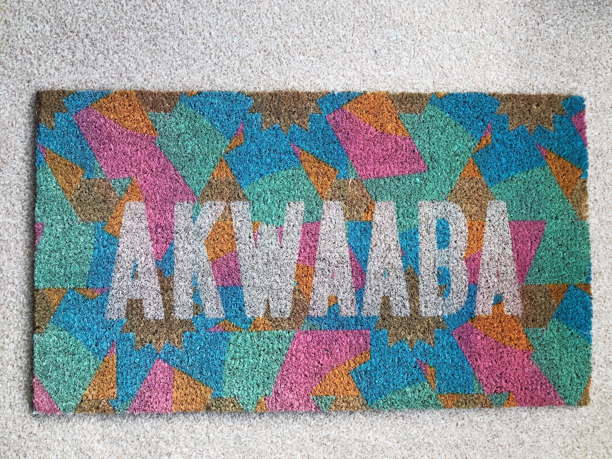 AKWAABA | Welcome Mat | Coir Door Mat | House warming gift