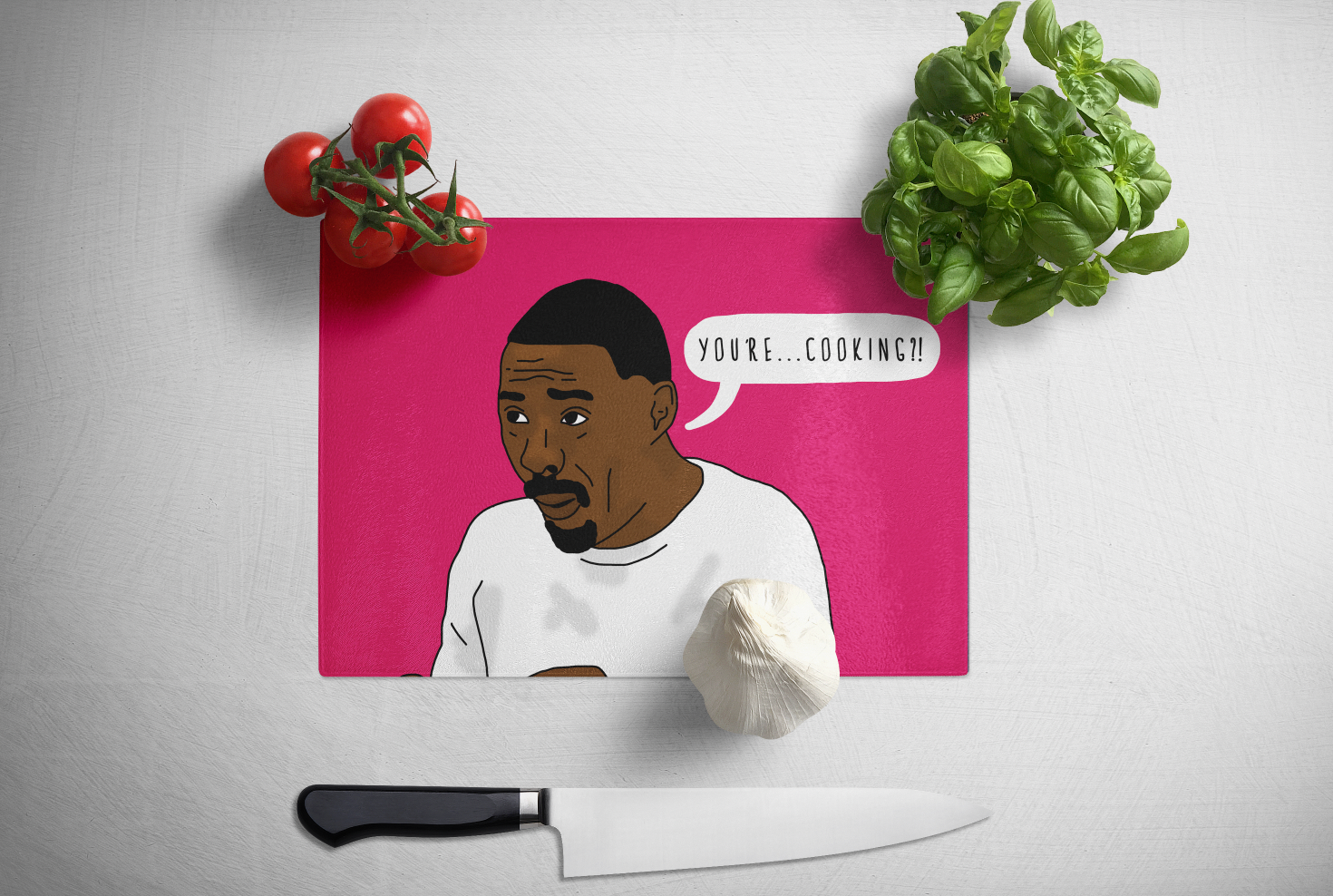 YOU'RE...COOKING?! IDRIS | Tempered Glass Chopping Board