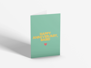 Happy Anniversary, Babe | Blank Card