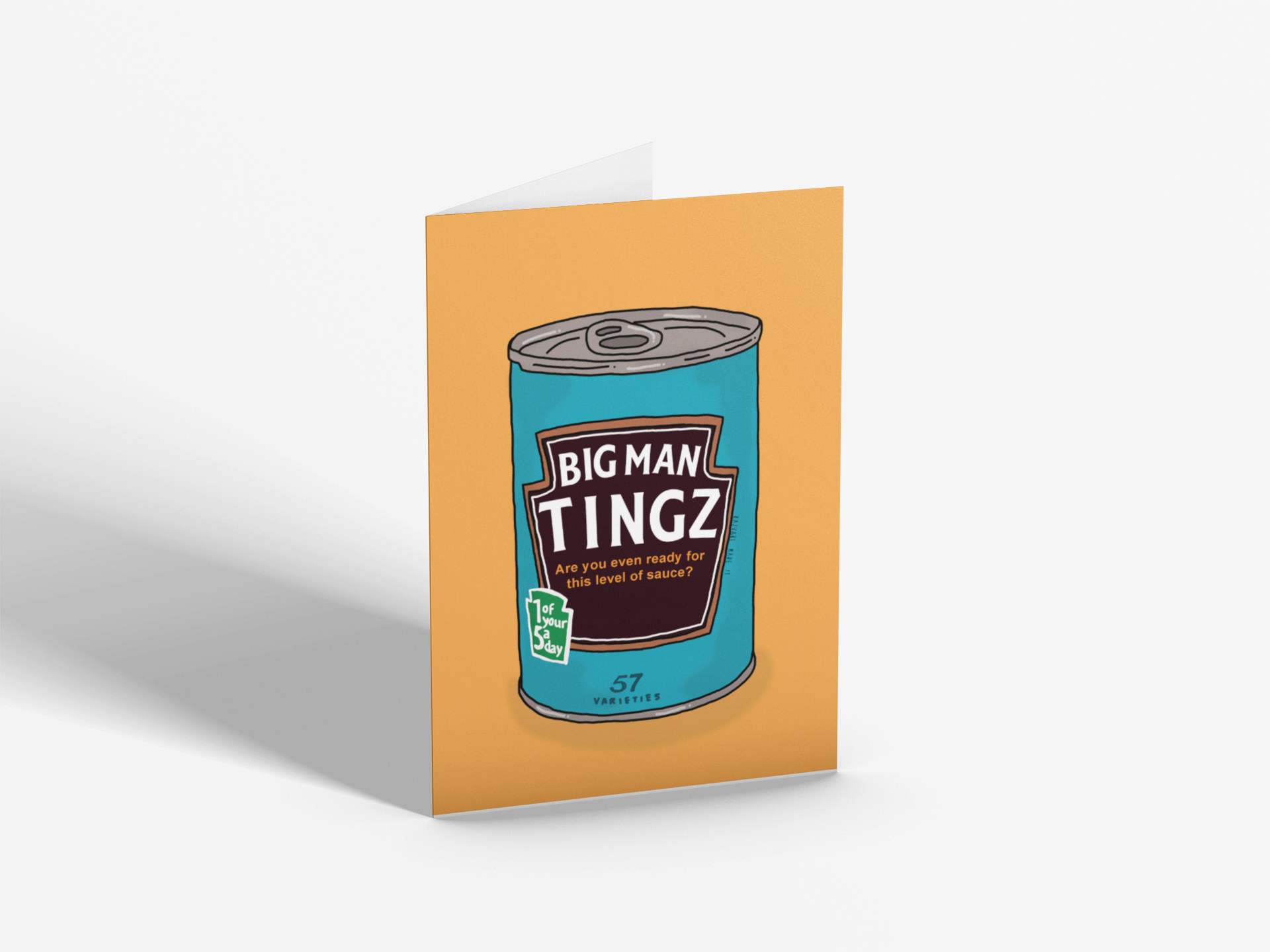 Big Man Tingz | Blank Greetings Card