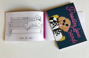 Poodles Love Cardi | A Colouring Book for Adults