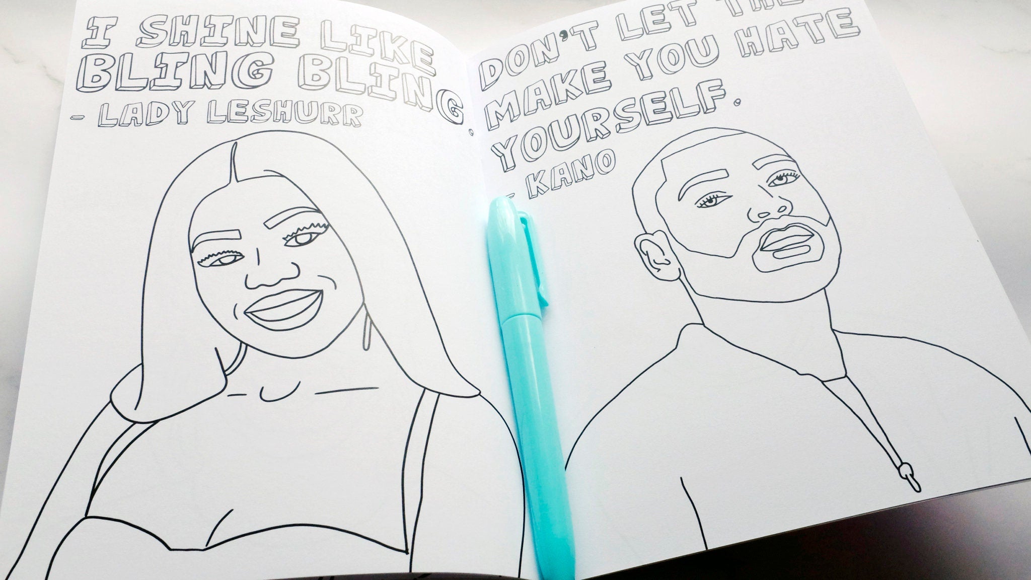 UK Heads | Inspirational Colouring Book