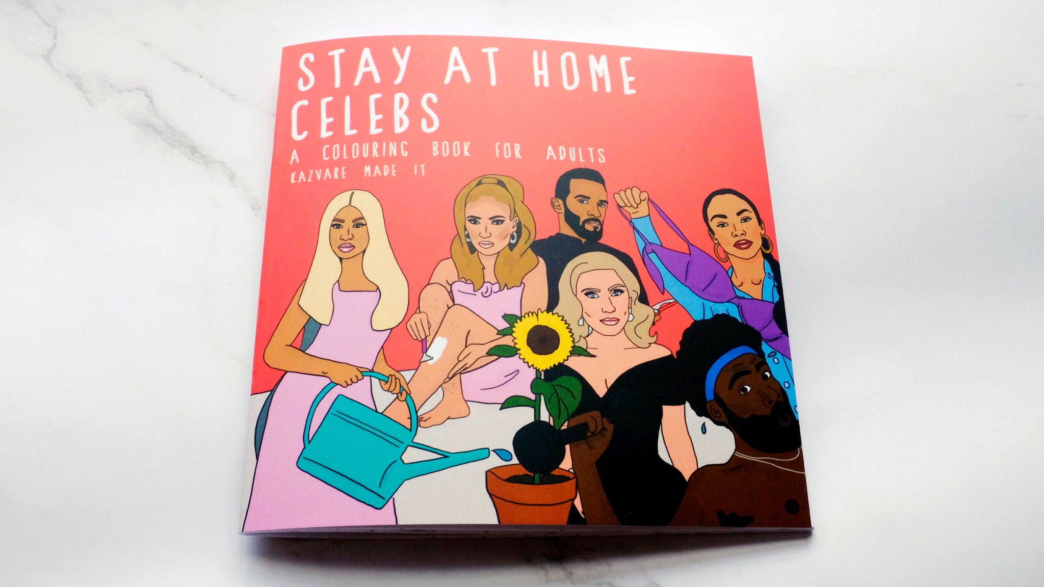Stay At Home Celebs | A Colouring Book For Adults | Perfect Gift