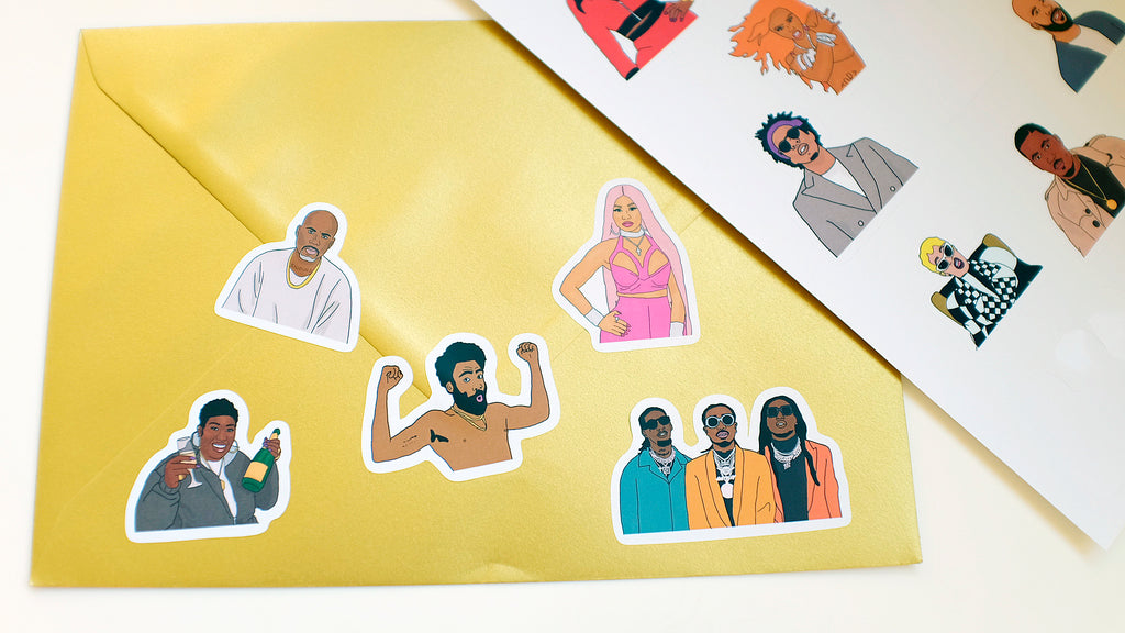 Rappers | Sticker Sheet (22pcs) – Kazvare Made It
