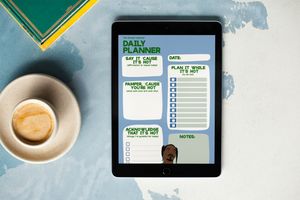 Snoop Dogg-inspired Digital Daily Planner | Printable | Self-Care Daily Planner | Boost Productivity | Easy to Use